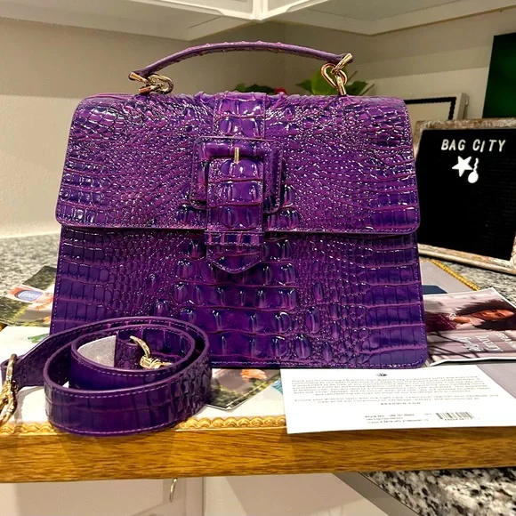 Brahmin Royal Purple Hallie - Picture 9 of 16